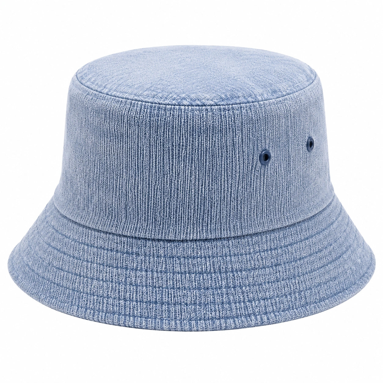 Cappello da pescatore taglia unica in tessuto effetto denim azzurro - stile casual