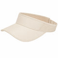 Visiera parasole taglia unica in materiale sintetico beige con fascia regolabile